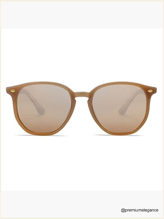 Hexagonal Trendy Polarized Sunglasses for Women main image 5